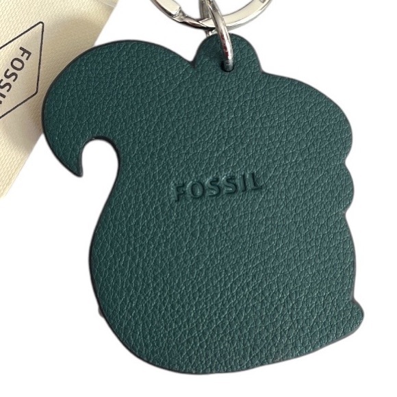 Fossil Squirrel Key Fob Brown Cream - Picture 4 of 5